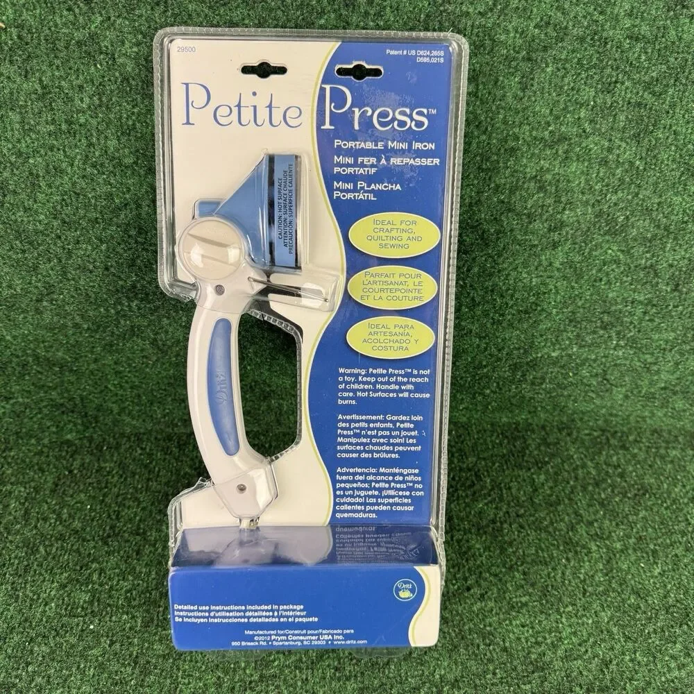 New! Dritz 29500 Petite Press Portable Mini Iron with 4 Position Adjustable Head